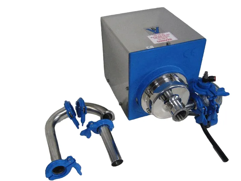Centrifugal milk pump 1.1kW three-phase variable speed with auto drain and auto air purge