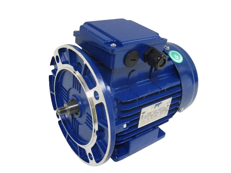 Blue 1.1kW three-phase IE3 motor 80 frame B35 flange for centrifugal milk pump
